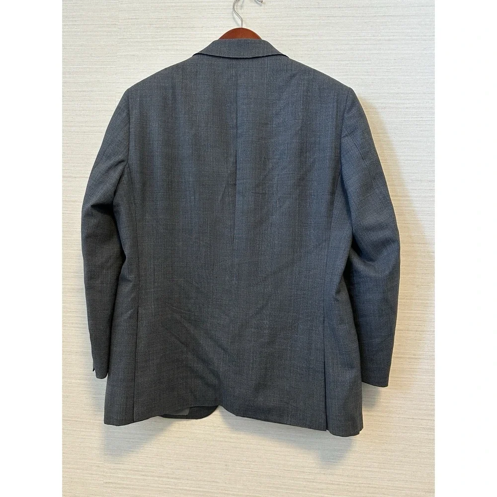 Ermenegildo Zegna StileLibero Sport Coat 42R Gray Glen‎ Plaid Wool Blazer